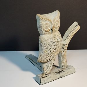 Owl Door Stop Metal Decorative